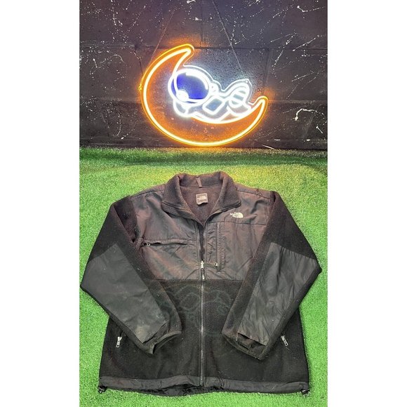 The North Face Jacket Men XL Black Denali Zip Fleece Outdoors Embroidered Summit - Picture 1 of 5